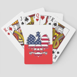 Cartes de jeu polonaises d'Eagle d'Américain