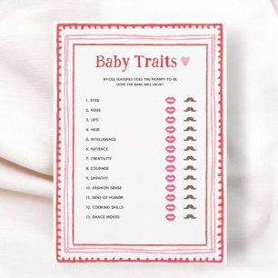 Cartes de jeu pour bébés Pink et Red Heart