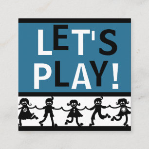 Cartes de jeu pour enfants Bleu, Blanc & Noir