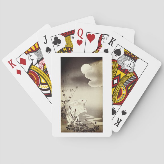 CARTES DE JEU RABBIT JAPONAIS ET LUNE (dos)