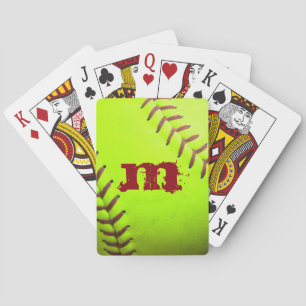 Cartes de jeu rapides jaunes de tisonnier du