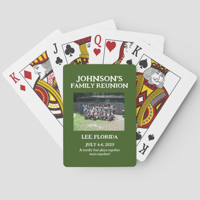 Cartes de jeu Reunion Familiale (dos)