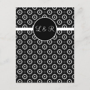 cartes de jeu, rsvp de monogramme de mariage de