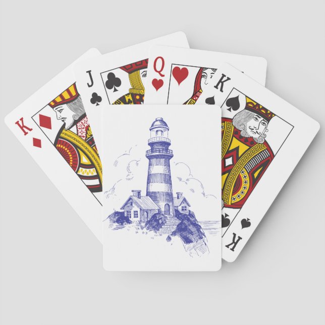 Cartes de jeu vintage Lighthouse (dos)