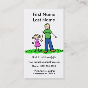 Cartes de Jouage personnalisées Daddy et Daughter