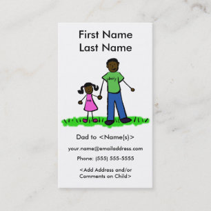 Cartes de Jouage personnalisées Daddy et Daughter