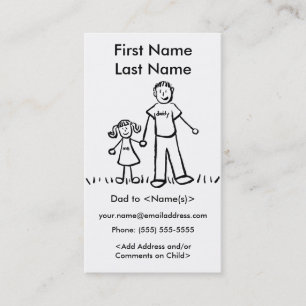 Cartes de Jouage personnalisées Daddy et Daughter