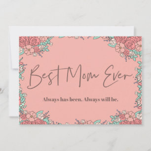 Cartes de jour des mères Botanique mignonne Sentim