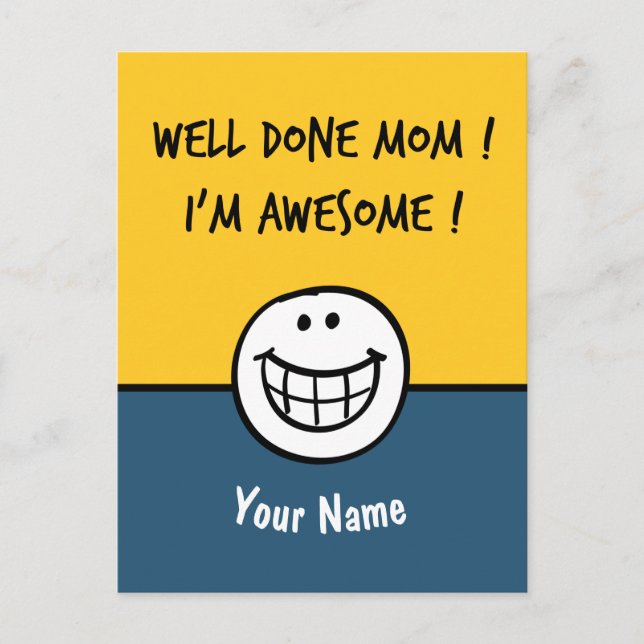 Cartes de jour pour mères amusantes maman (Devant)