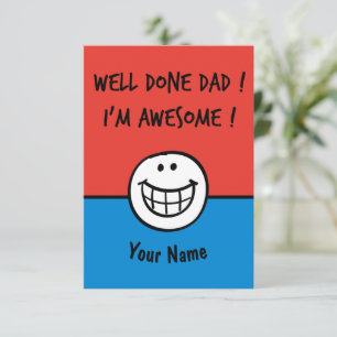 Cartes de jour pour pères amusants Humour Cool