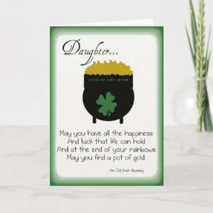 Cartes de jour St. Patrick pour fille