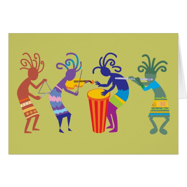 Cartes de Kokopelli (Devant Horizontal)