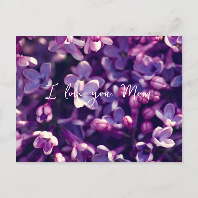 Cartes de la Fête des Mères, Cadeau, Photo fleur l (Devant)