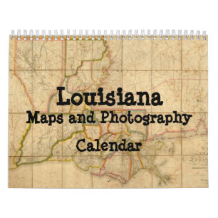 Cartes de la Louisiane et calendrier de