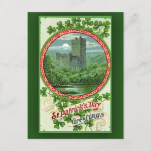 Cartes de la Saint Patrick avec château irlandais