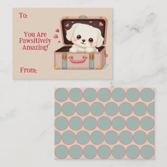 Cartes de la Saint-Valentin absolument adorables (Devant / Derrière)