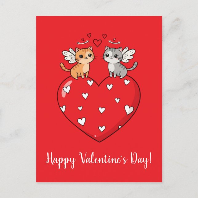 Cartes de la Saint-Valentin aux chats ! (Devant)