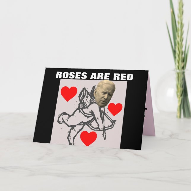 CARTES DE LA SAINT-VALENTIN DRÔLES DE JOE BIDEN (Devant)