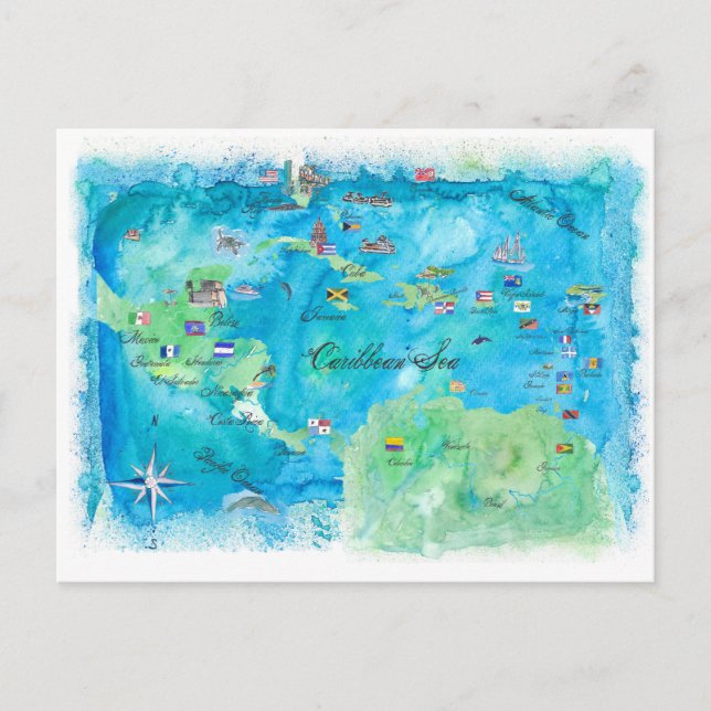 Cartes de l'affiche de voyage de croisières Caraïb (Devant)