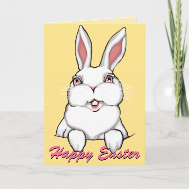 Cartes de lapin de Pâques personnalisées Cartes de (Devant)