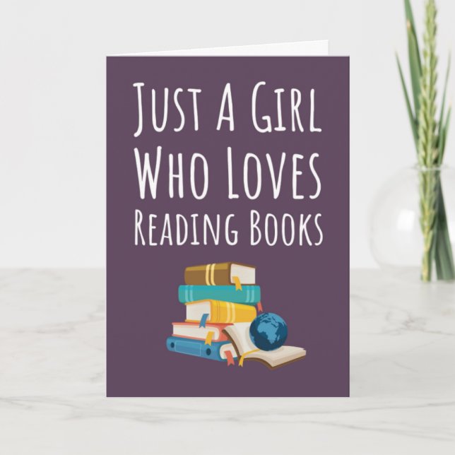 Cartes de Lecteur de Livre Rose Mignon pour Filles (Devant)