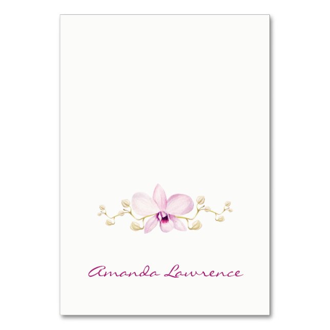 Cartes de lieu personnalisées Tropical Purple Orch (Par défaut)