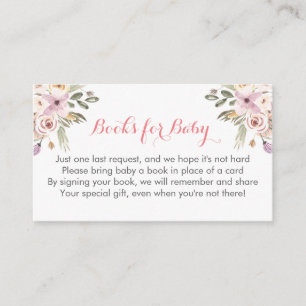 cartes de livre de baby shower de région boisée au