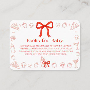 Cartes de livres Coquette Pizza pour bébé