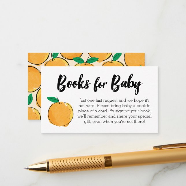 Cartes de livres Little Cutie pour bébé (Devant/Arrière en situation)