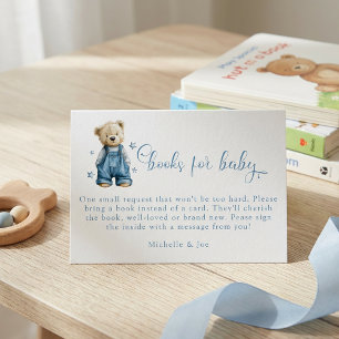 Cartes de Livres pour Bébé en Jean Bleu