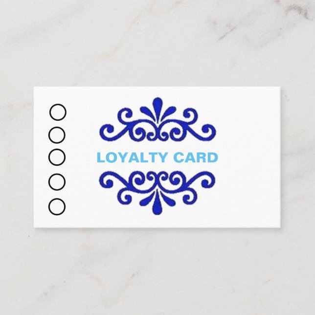 CARTES DE LOYAUTÉ PERSONNALISÉES (Devant)