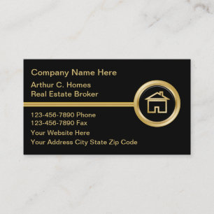 Cartes de luxe d'entreprise immobilière
