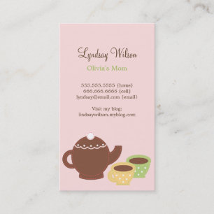 Cartes de maman Tea Party