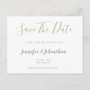 Cartes de mariage à conserver argent et or