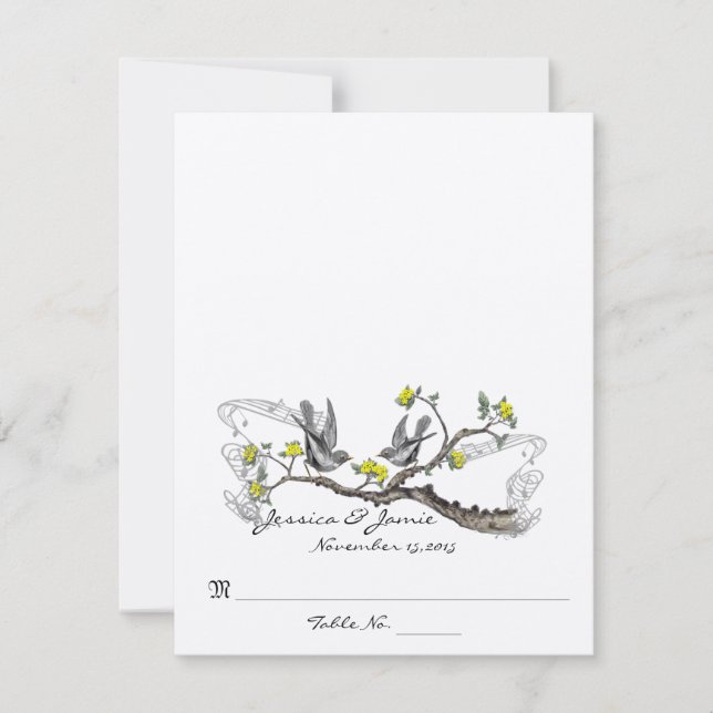 Cartes de mariage à plier en forme de tente pour n (Devant)