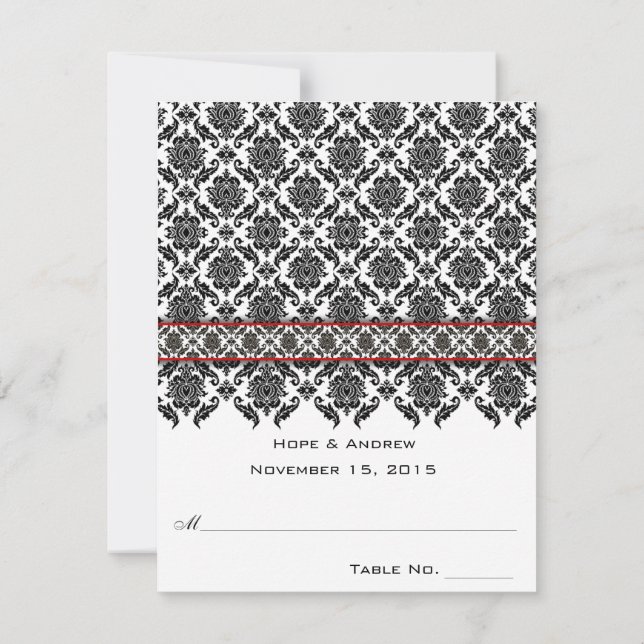 Cartes de mariage à plier et à noter en tente DIY (Dos)