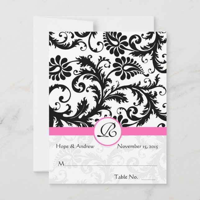 Cartes de mariage à plier et noter soi-même pour t (Dos)