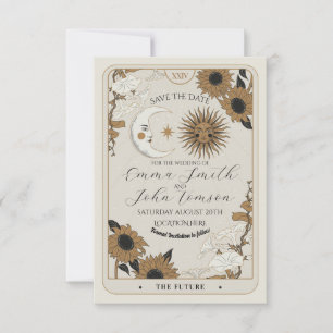 Cartes de mariage alignement soleil lune Tarot Enr