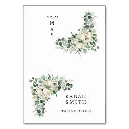 Cartes de mariage au eucalyptus verdoyant