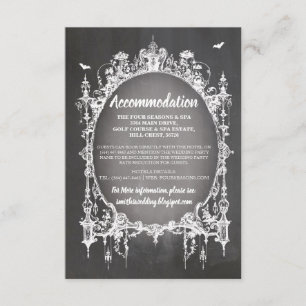 Cartes de mariage avec cadre gothique rustique