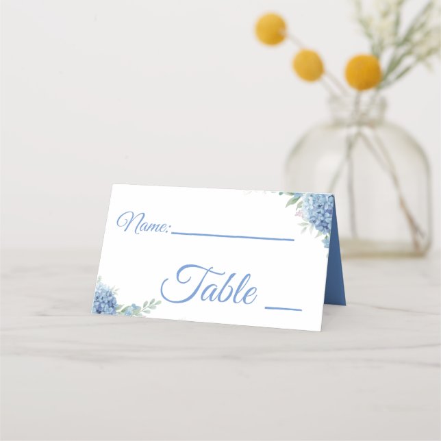 Cartes de mariage bleu clair et blanc (Devant)