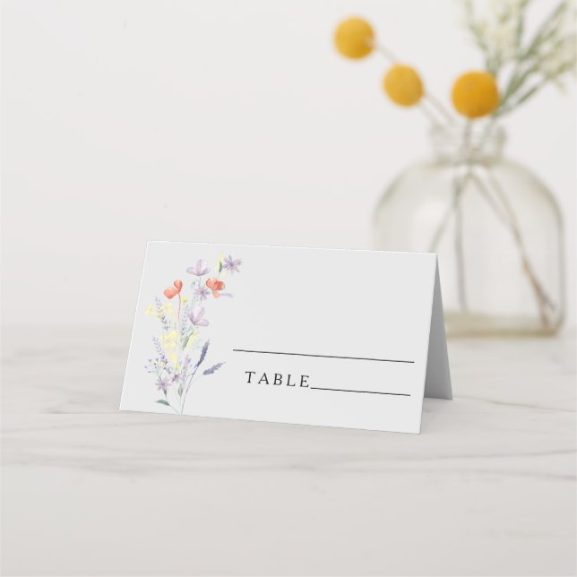 Cartes de mariage Boho Floral (Devant)