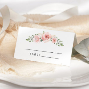 Cartes de mariage couleur aquarelle rose pâle