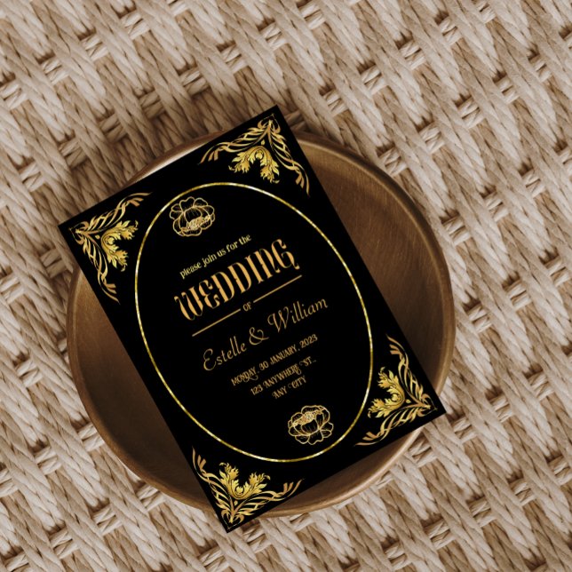 Cartes de Mariage De Luxe Et Élégante Invitation (Créateur téléchargé)