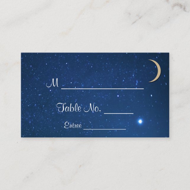 Cartes de Mariage de nuit Starry (Devant)