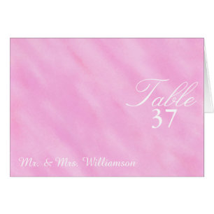 Cartes de Mariage de table de couleur rose vif