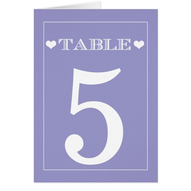 Cartes de Mariage de table pour le meilleur coeur (Devant)