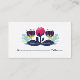 Cartes de Mariage floral funky