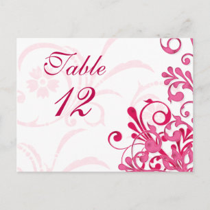 Cartes de Mariage florales rose et blanc
