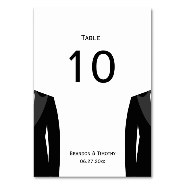 Cartes De Mariage Gay Noir Et Blanc (Par défaut)